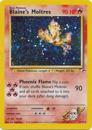 Blaine’s Moltres - Holo Rare - (Very Lightly Played)