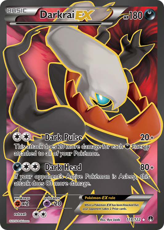 Darkrai EX - 118/122 - (Very Lightly Played)