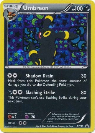 Umbreon - BW93 - (Very Lightly Played)