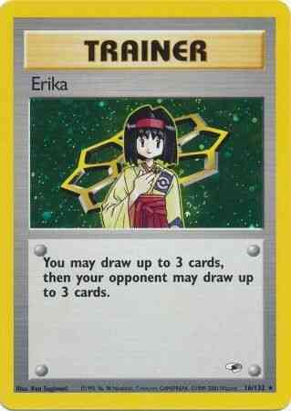 Erika - 16/132 - Holo Rare - (Very Lightly Played)