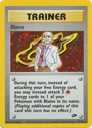 Blaine - 17/132 - Holo Rare - (Very Lightly Played)