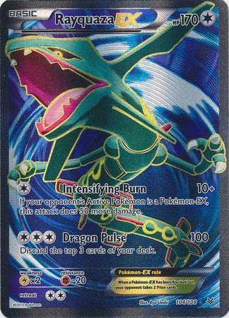 Rayquaza EX - 104/108 - (Moderately Played)