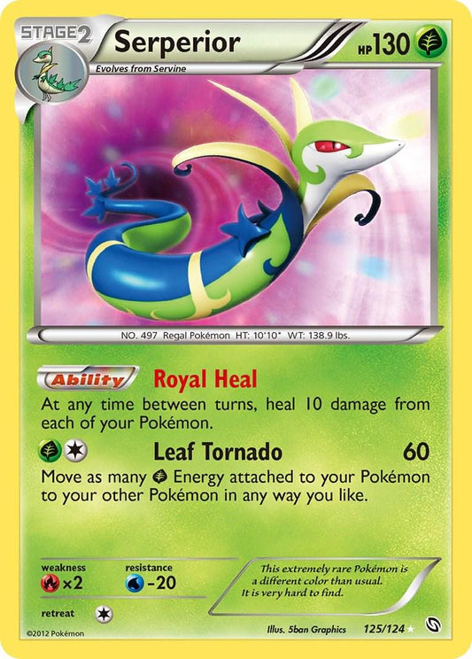 Serperior - 125/124 - Holo Rare - (Very Lightly Played)