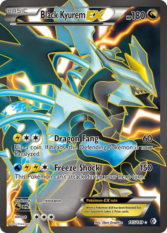 Black Kyurem EX - 145/149 - (Very Lightly Played)