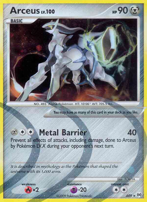 Arceus - AR9 - Holo Rare