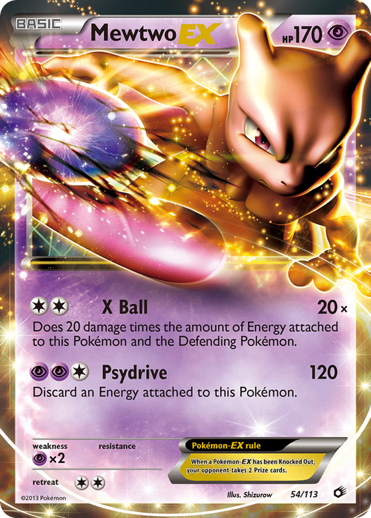 Mewtwo EX - 54/113 - Ultra Rare