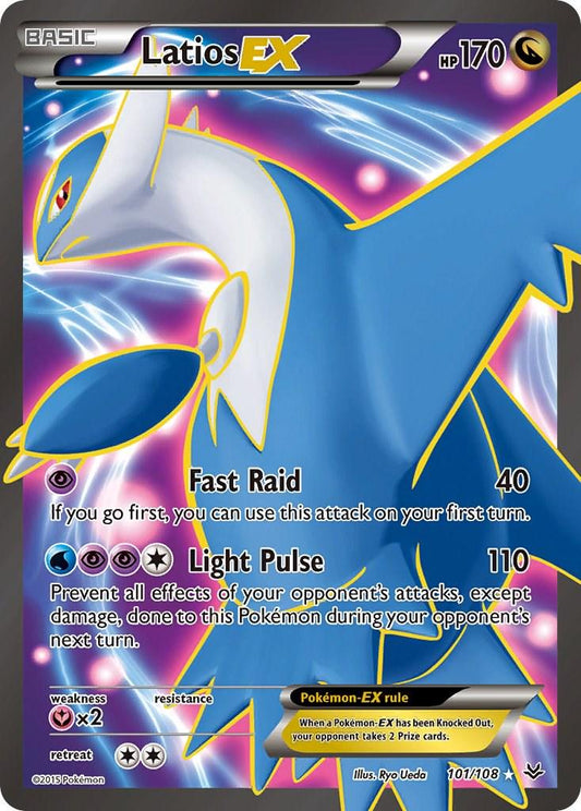 Latios EX - 101/108 - Ultra Rare - (Very Lightly Played)