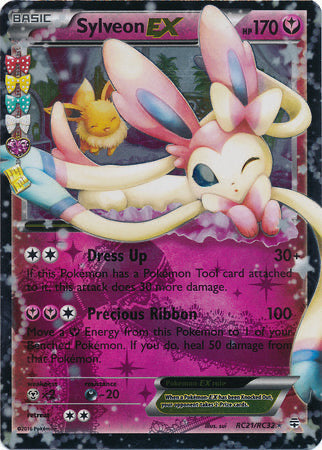 Sylveon EX - RC21/RC32 - Radiant Collection (Lightly Played)