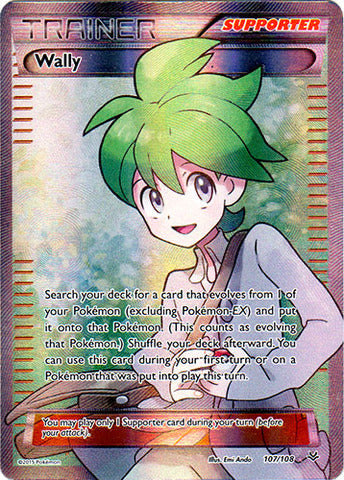 Wally (107 Full Art) - 107/108 - Ultra Rare - (Very Lightly Played)