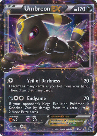 Umbreon EX - 55/124 - Ultra Rare (Very Lightly Played)