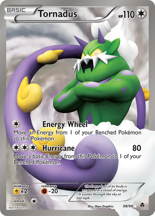 Tornadus - 98/98 - Ultra Rare (Lightly Played)