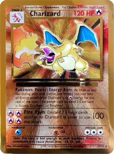 Charizard - 4/102 - (Metal Version)