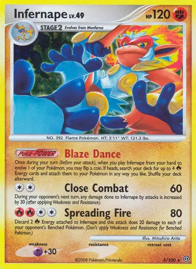 Infernape Lv.49 - 3/100 - Holo Rare