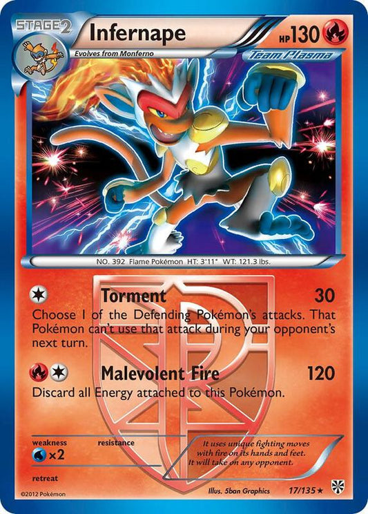 Infernape (Team Plasma) 17/135 - Holo Rare - Holo - LP
