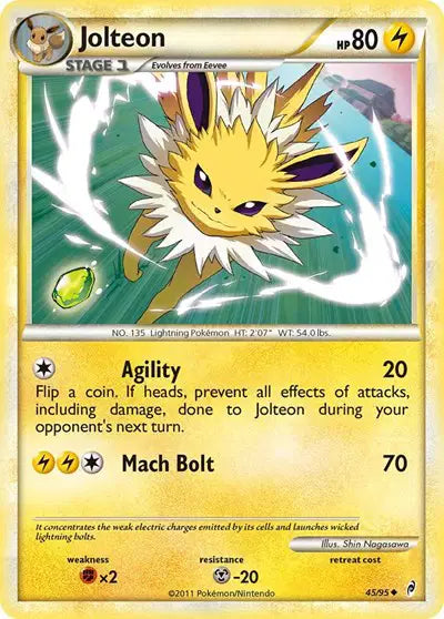 Jolteon - 45/95 - Uncommon - Reverse Holo