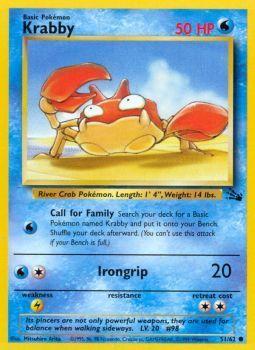 Krabby - 51/62 - Common - Unlimited Edition - (NM)