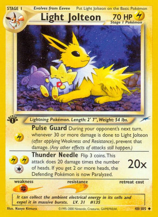 Light Jolteon - 48/105 - Uncommon - 1st Edition