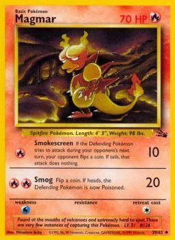 Magmar - 39/62 - Uncommon - Unlimited Edition - (VLP)