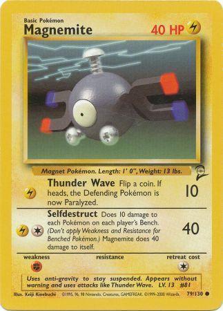 Magnemite - 079/130 - Common - Unlimited Edition - (VLP)