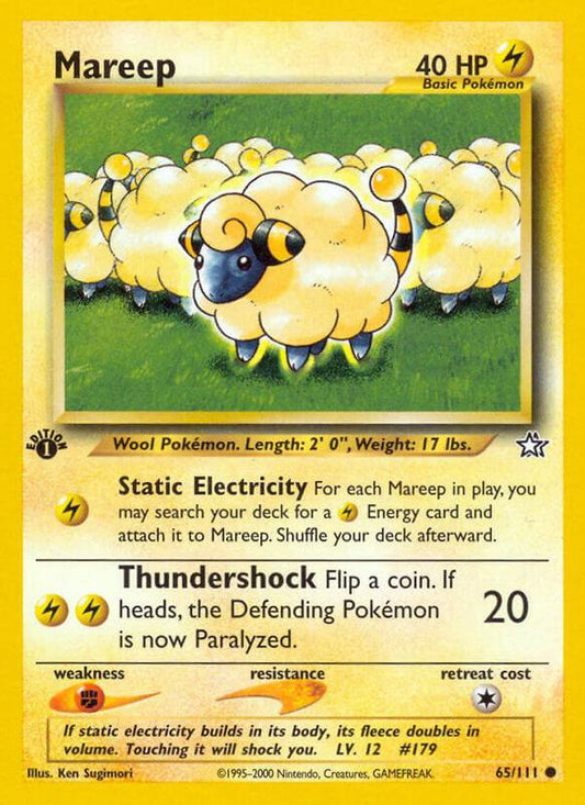 Mareep - 065/111 - Common - 1st Edition - (MP)