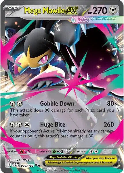 Mega Mawile ex - 094/132 - Double Rare