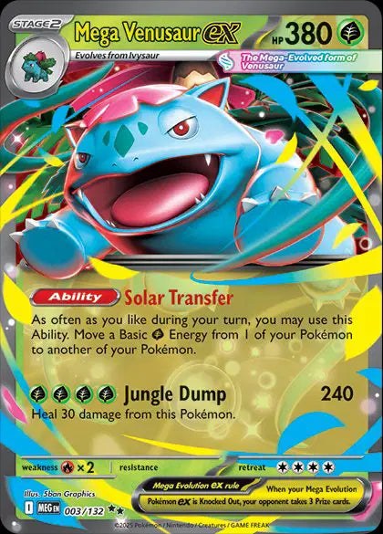 Mega Venusaur ex - 003/132 - Double Rare