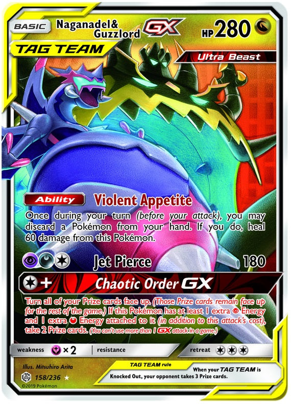 Naganadel & Guzzlord GX - 158/236 - Ultra Rare