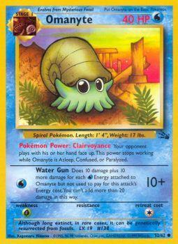 Omanyte - 52/62 - Common - Unlimited Edition - (VLP)