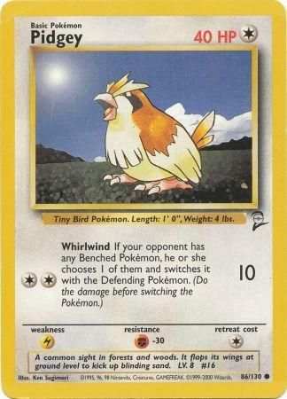 Pidgey - 086/130 - Common - Unlimited Edition - (NM)