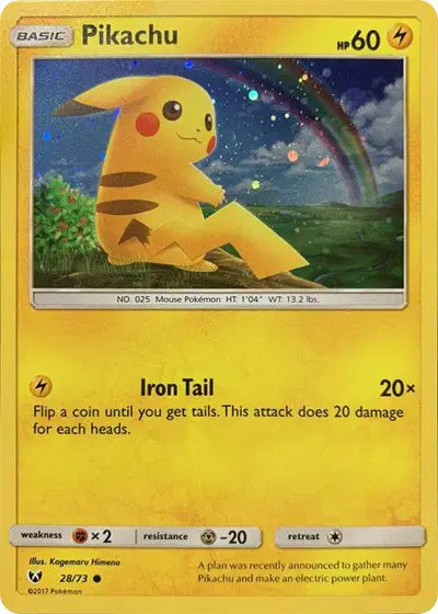 Pikachu (Cosmos Holo) - 028/073 - Promo