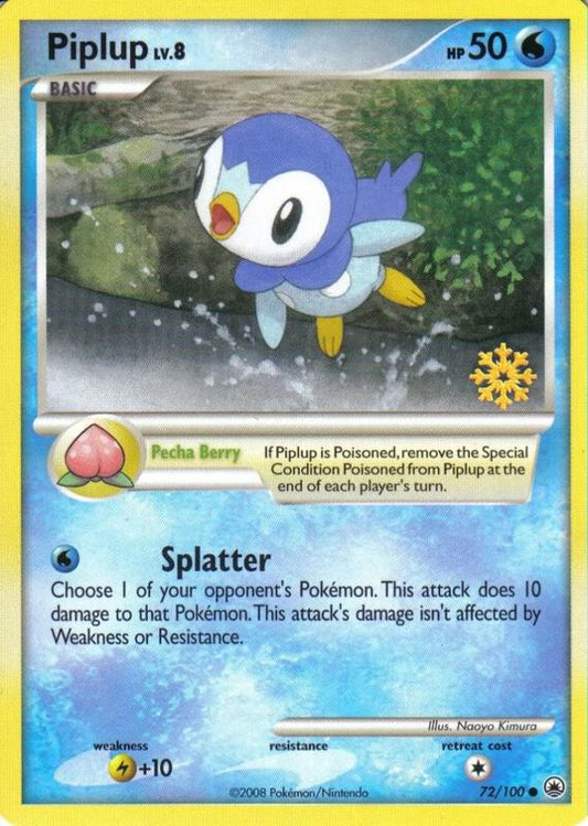 Piplup - 72/100 - Countdown Calendar Promos - LP