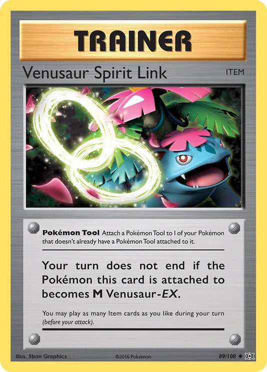 Venusaur Spirit Link 89/108 - Reverse Holo - Heavily Played