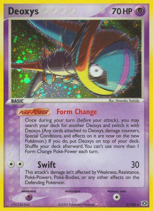 Deoxys (Speed Forme) 2/106 - Holo Rare - Damaged