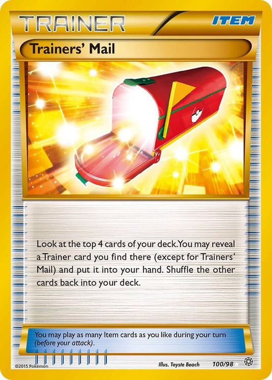 Trainers' Mail (Secret) 100/98 - Holo Rare - Very Lightly Played