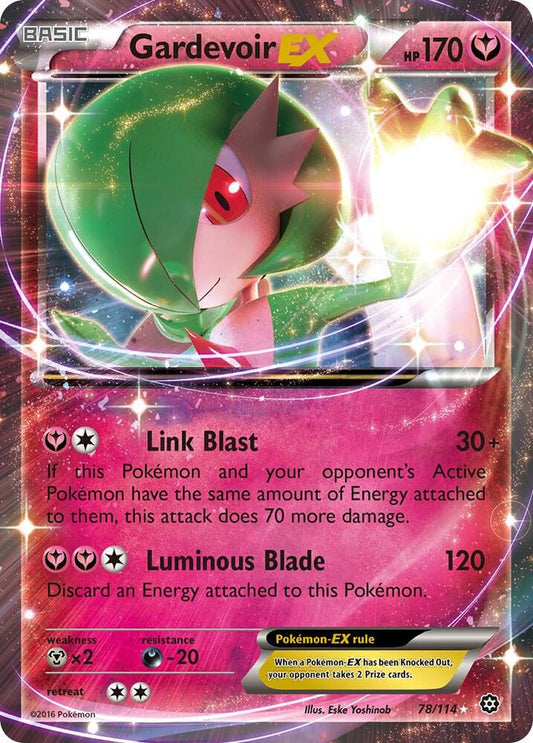 Gardevoir EX 78/114 - Holo Rare - Moderately Played