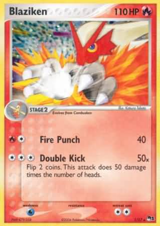 Blaziken 1/17 - Holo Rare - Near Mint