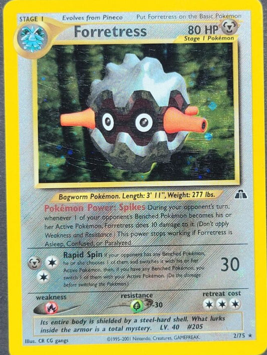 Forretress 2/75 - Holo Rare - Damaged