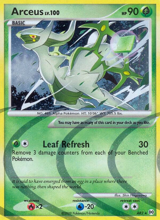 Arceus AR2 - Holo Rare - Heavily Played