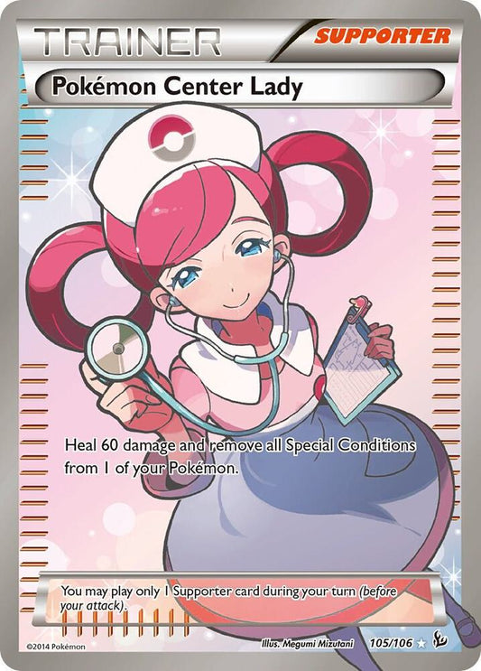 Pokémon Center Lady (Full Art) 105/106 - Holo Rare - Very Lightly Played
