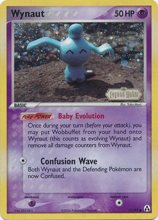 Wynaut 71/92 - Reverse Holo - Damaged (Legend Maker Stamped)