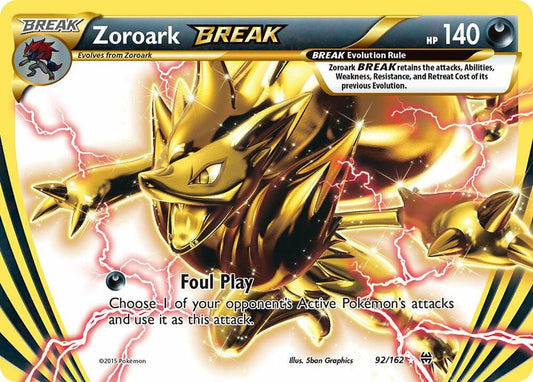 Zoroark BREAK 92/162 - Holo Rare - Moderately Played