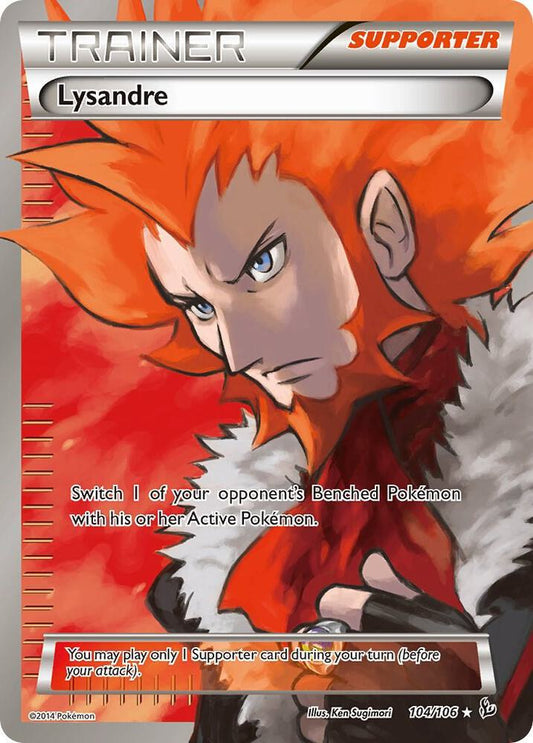 Lysandre (Full Art) - 104/106 - Holo Rare - Moderately Played