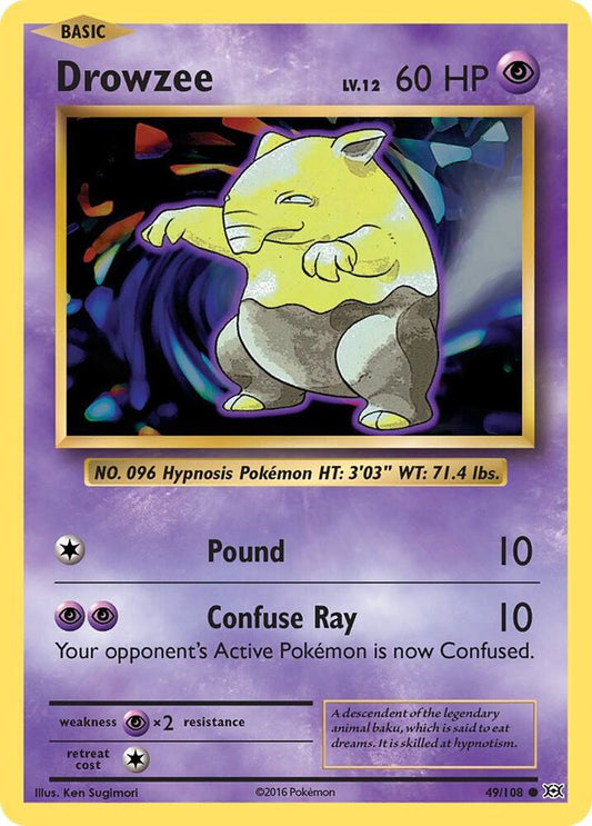 Drowzee 49/108 - Normal - Very Lightly Played