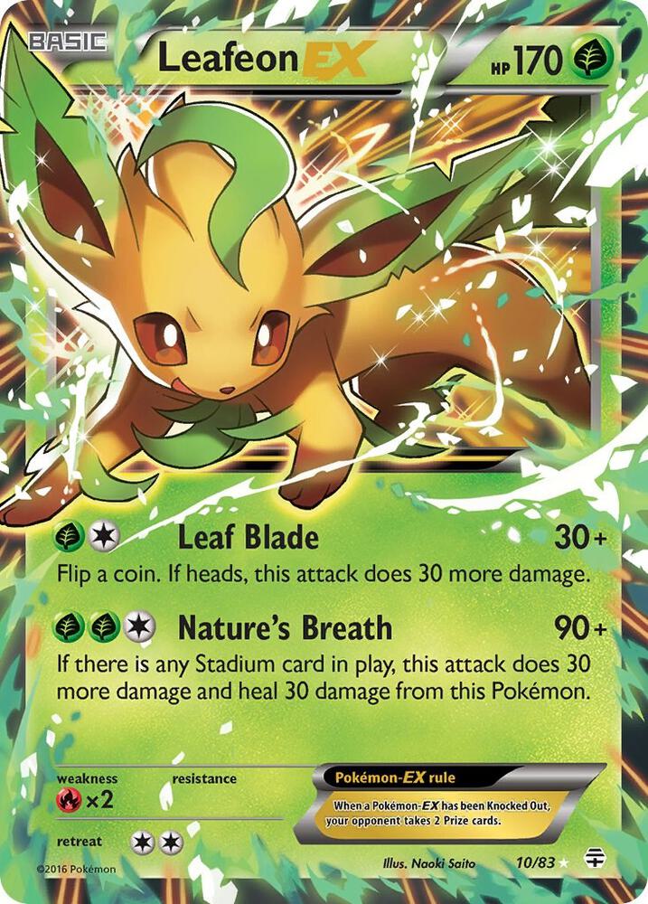 Leafeon EX 10/83 - Holo Rare - Lightly Played