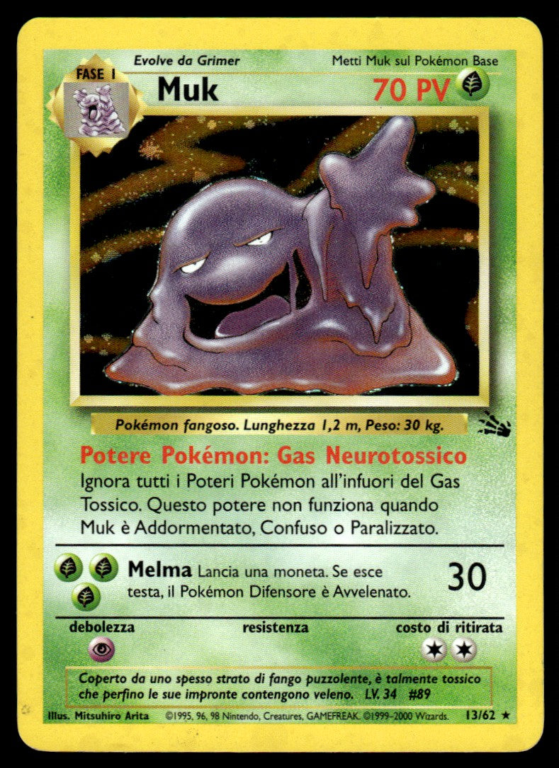 Muk - 13/62 - Holo Rare - (DMG)