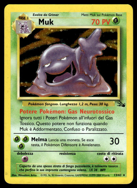 Muk - 13/62 - Holo Rare - (DMG)