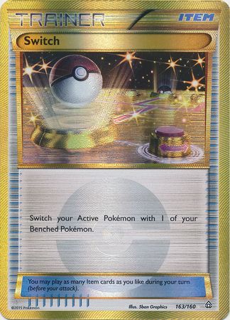 Switch (Secret Rare) 163/160 - Holo Rare - Damaged