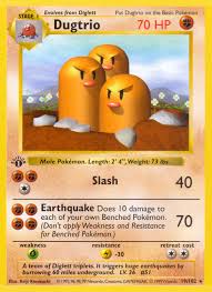 Dugtrio 19/102 - Shadowless - Damaged