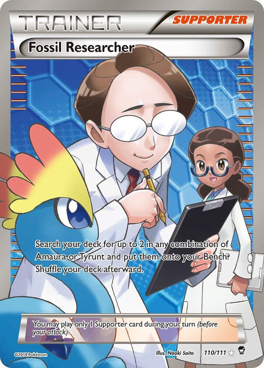 Fossil Researcher (110 Full Art) 110/111 - Holo Rare - Very Lightly Played