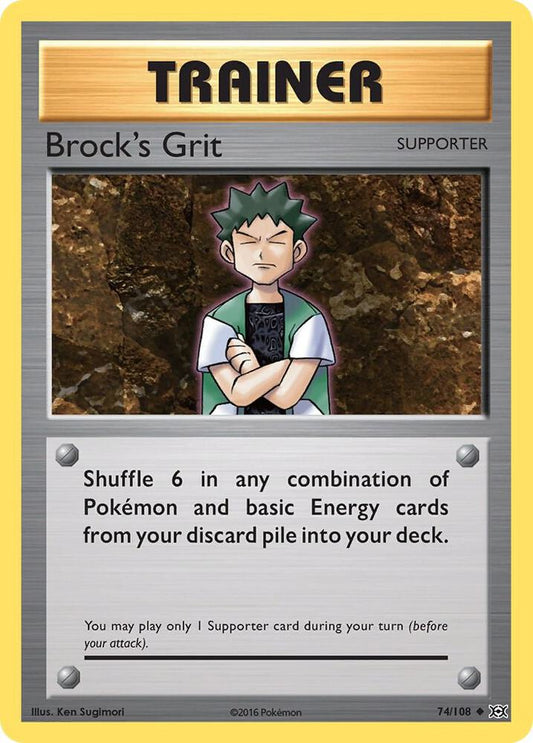 Brock's Grit 74/108 - Reverse Holo - Moderately Played